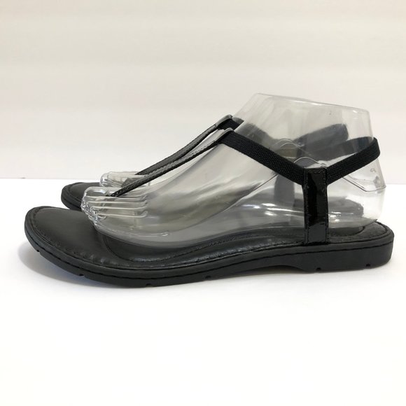Born Trinity Patent Leather T-Strap Thong Sandals - Picture 6 of 8